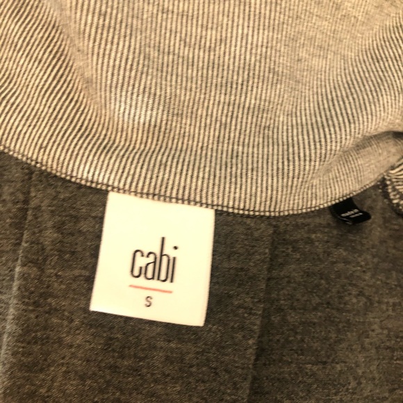 CAbi 5300 Drop Off Gray Striped zip jacket - Picture 7 of 7